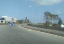 Corte na via sul-norte do IC2, na Mealhada, para poda de plátanos