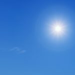 Subida da temperatura máxima e ondulação na costa ocidental