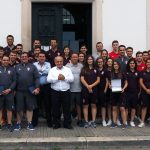 Seleções nacionais de hóquei em patins recebidas na Câmara da Mealhada
