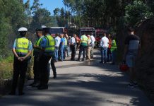 40 operacionais combatem incêndio na freguesia do Luso