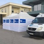 Hospital Misericórdia da Mealhada monta receção temporária para controlo de acessos