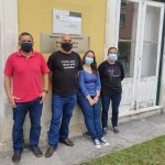 Funcionários judiciais do Tribunal da Mealhada em greve, esta semana, durante uma hora