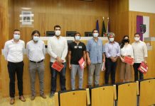 Premiados vencedores do Concurso Municipal Jovens Empreendedores de Anadia