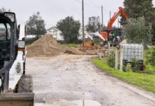 Empreitada da rede de saneamento em Santa Luzia está em curso