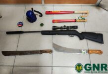 Homem de 55 anos detido por violência doméstica em Anadia