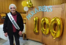 100 anos de Maria de Lurdes comemorados no Centro Social de Casal Comba