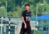 Mealhadense Gabriel Moreira em treino de observação na seleção nacional de Sub-15